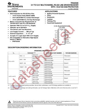 TRS3232EIDW datasheet  